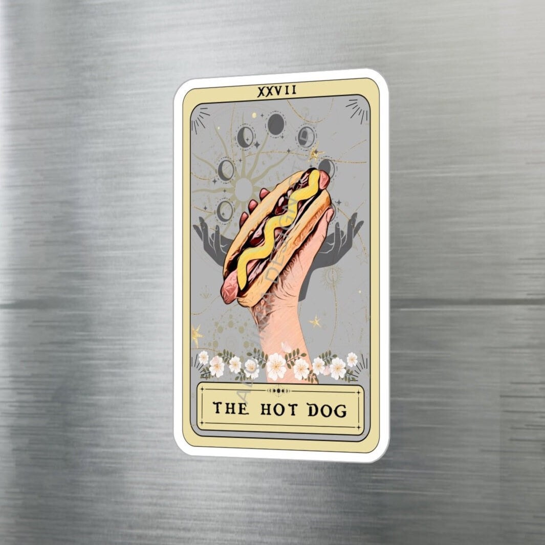 Hot Dog Stickers, the Hot Dog Tarot Card Sticker 3