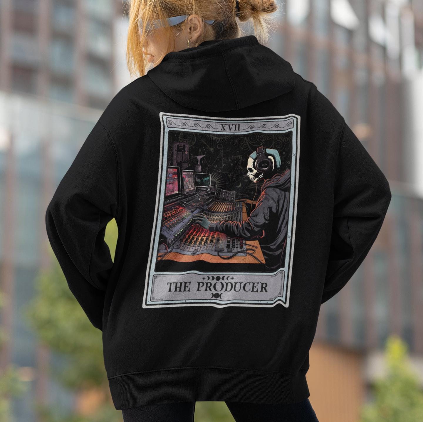 The Producer Tarot Card Hoodie: Musikaufnahmestudio-Sweatshirt - Etsy  Schweiz, image size:1440x1439