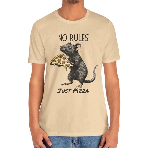 Pizza Rat T-shirt: Unisex Cotton Tee - Etsy