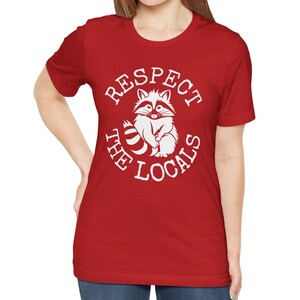 Respektera lokalbefolkningen Tvättbjörnströja, Tvättbjörnströja Red