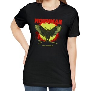 Mothman Shirt Cryptid Tshirt Cryptozoology West Virginia Mothman Tee Gift image 7