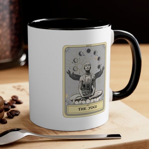 The Best Gift For Yoga Lover Funny Tarot Mug Gift For Yogi Tarot Lover Unique Yoga Gifts for Her or Him