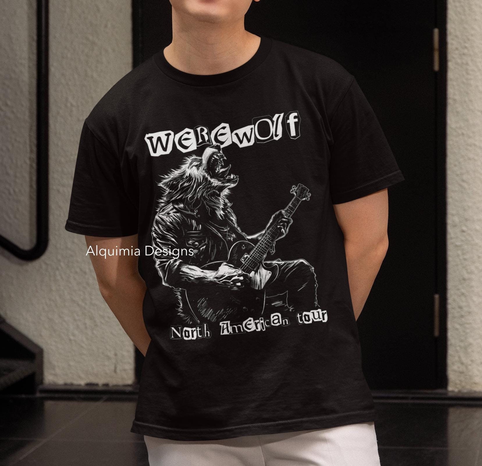 ウェアウルフ北米ツアーTシャツ：未確認生物未確認動物学Tシャツ 