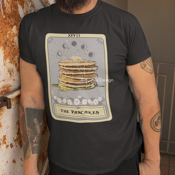 Pancake Shirt, The Pancakes Tarot Card Shirt, Pancakes Lover T-shirt Breakfast Shirt