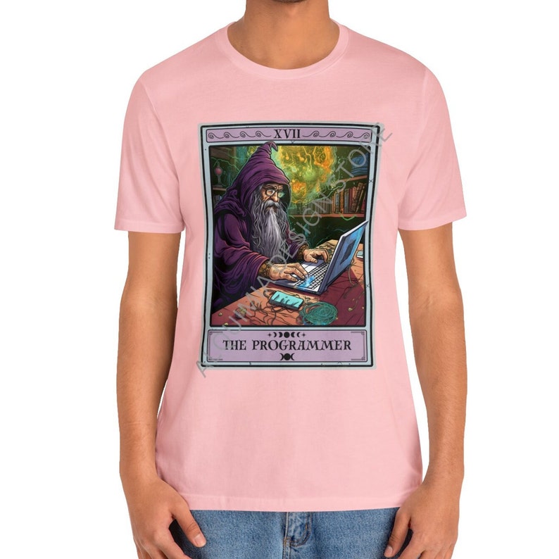 Programmerare, programmerare, tarotkort, programmerare, kodare, datornörd, mjukvaruingenjör, gåvor Pink