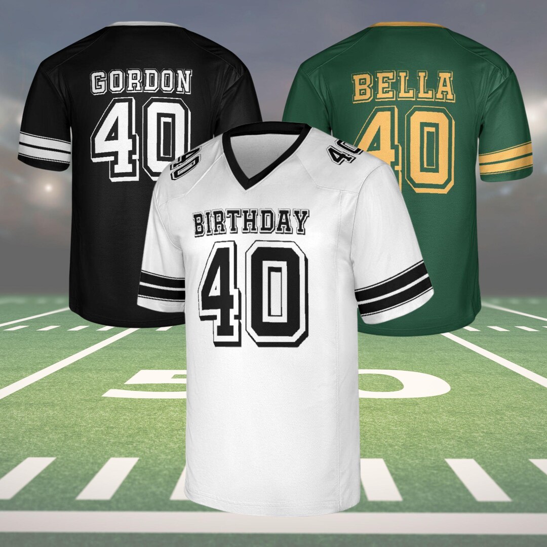 40th Birthday Jersey Shirt Gifts for Man or Woman, 40th Birthday