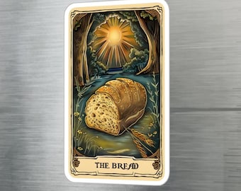The Bread Tarot Card Sticker Vinyl Sticker Waterproof UV Resistant
