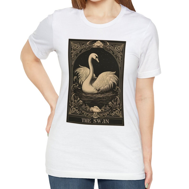 Swan Shirt, Swan Tarot Card Shirt, Swan Tshirt Swan Lover Gifts image 8