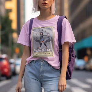 Rullskridskoåkare Tarotkort Rullskridskoåkare Rullskridskoåkare Rullskridskoåkare Roller Derby Rullskridskoåkare Flicka Rullskridskoåkare Gåva bild 3