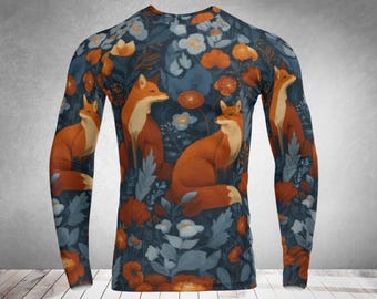 Red Fox Rash Guard met lange mouwen: MMA-compressieshirt, uv-bescherming