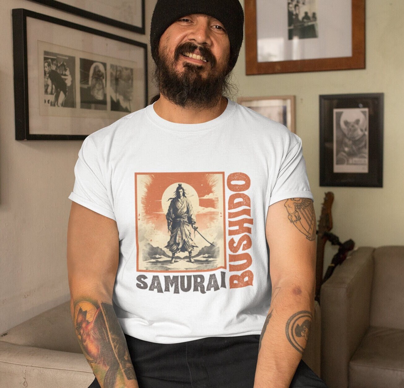 Samurai Warrior Shirt, Samurai Shirt Japan Samurai T-shirt Japanese Warrior Tshirt Bushido