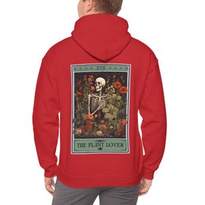 Sudadera con capucha con la carta del tarot del amante de las plantas, sudadera con capucha sobre jardinería de plantas, sudadera con capucha de jardinero