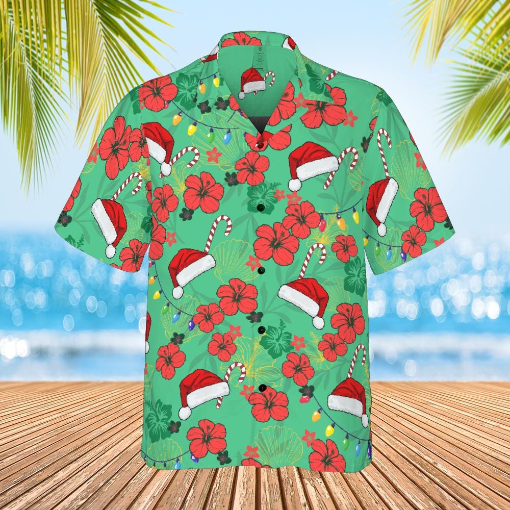 Chemise Homme Noël à Manches Longues – Imprimé Festif, Coupe Slim Fit, Tissu Sans Repassage | Idéal Fêtes, Soirées, Cadeau
