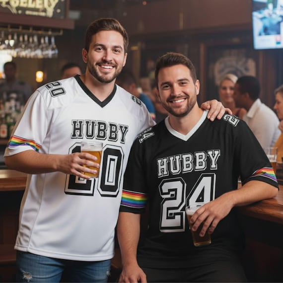 Personalized Gay Wedding Jersey Shirt, Gay Couple Gift, LGBTQ Wedding Pride Gift, Gay Bachelor Party, Two Grooms Wedding Tees