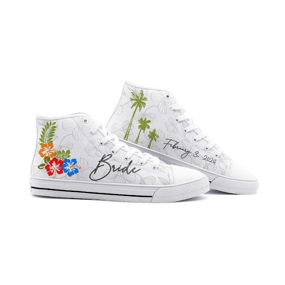 Tenis Zapatos De Novia Personalizados Tennis De Boda Poaba Tennis