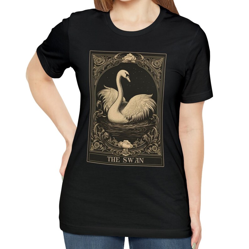 Swan Shirt, Swan Tarot Card Shirt, Swan Tshirt Swan Lover Gifts image 6