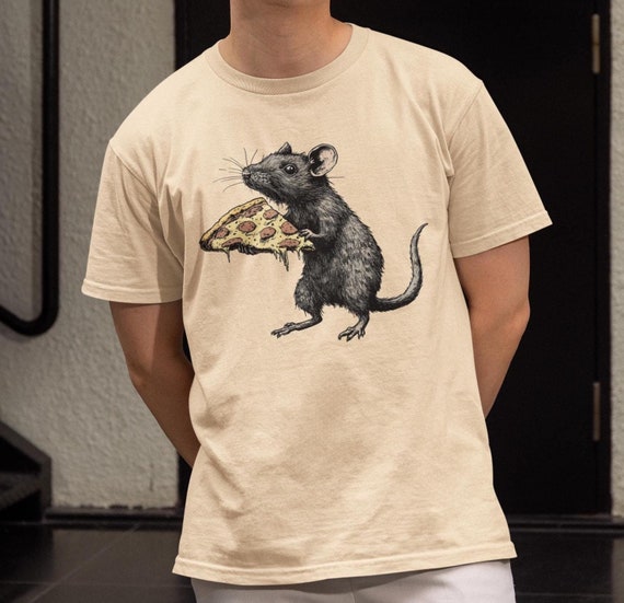 Rat Pizza T-shirt: Unisex Pizza Lover Tee - Etsy