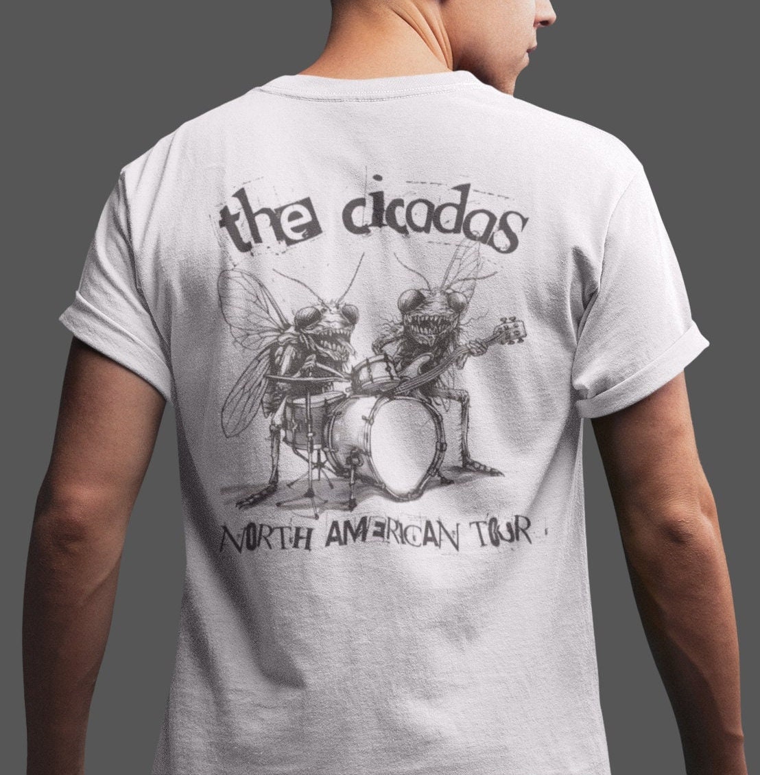 The Cicadas North American Tour BACK PRINT Cicada Shirt Insect Shirt Nature Shirt Retro Band Cicadas 2024 Cicada Reunion T-shirt Cicada Tour