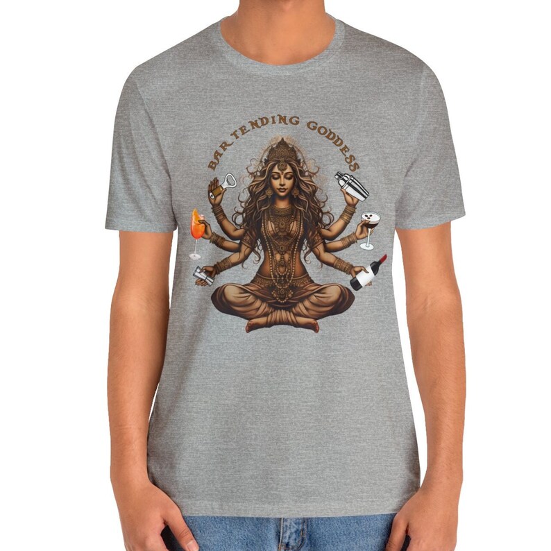 Bartending Goddess Bartender Shirt, Gift For Bartender Woman, Cocktail T-shirt Athletic Heather