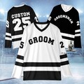 Groom Groomsman Hockey Jersey, Groom Groomsmen Matching Shirts Bachelor Party Hockey Jersey for Wedding, Groomsman Best Man Matching product logo