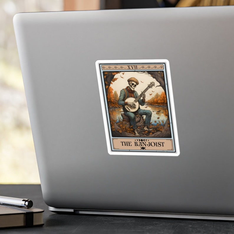 Banjo Stickers, the Banjoisttarot Card Sticker 3