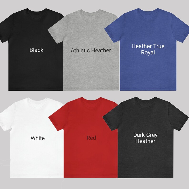 Puede incluir: Seis camisetas de diferentes colores, incluyendo negro, blanco, rojo, gris oscuro jaspeado, jaspeado atl&eacute;tico y azul real jaspeado.
