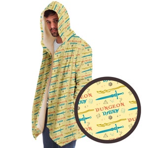 Dungeon Daddy Cloak, DnD Cloak, DnD Dad Gift, Dungeon Master, DM gift, DnD Shirt, DnD Father day gift Rave Cloak
