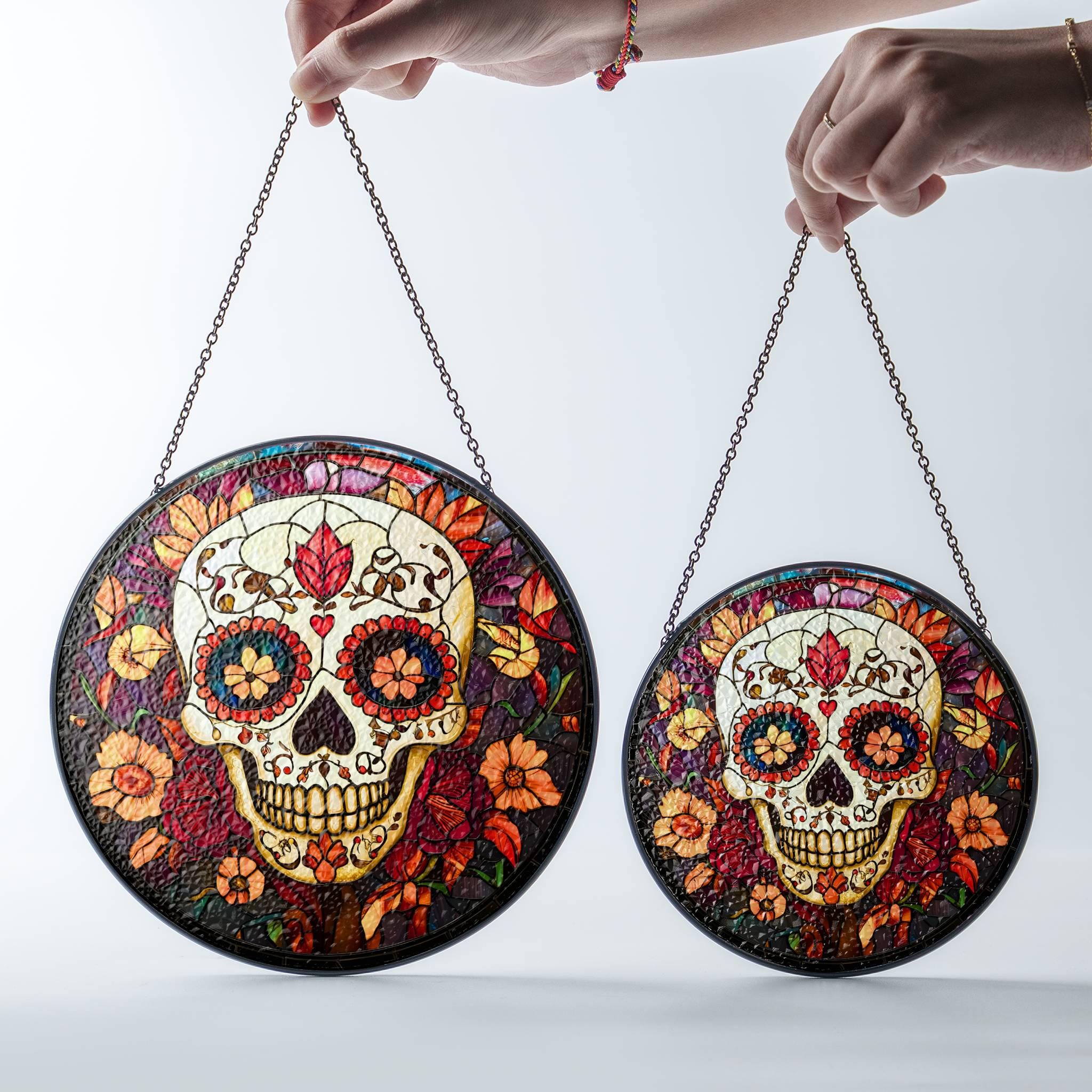 Dia De Los Muertos Biglietto Di Auguri Invo Messicano Giorno Dei Morti  Scheletro Teschio Ornamentale Con Cappello Sombrero Zucche E Fiori  Disegnato A ..., image size:2048x2048