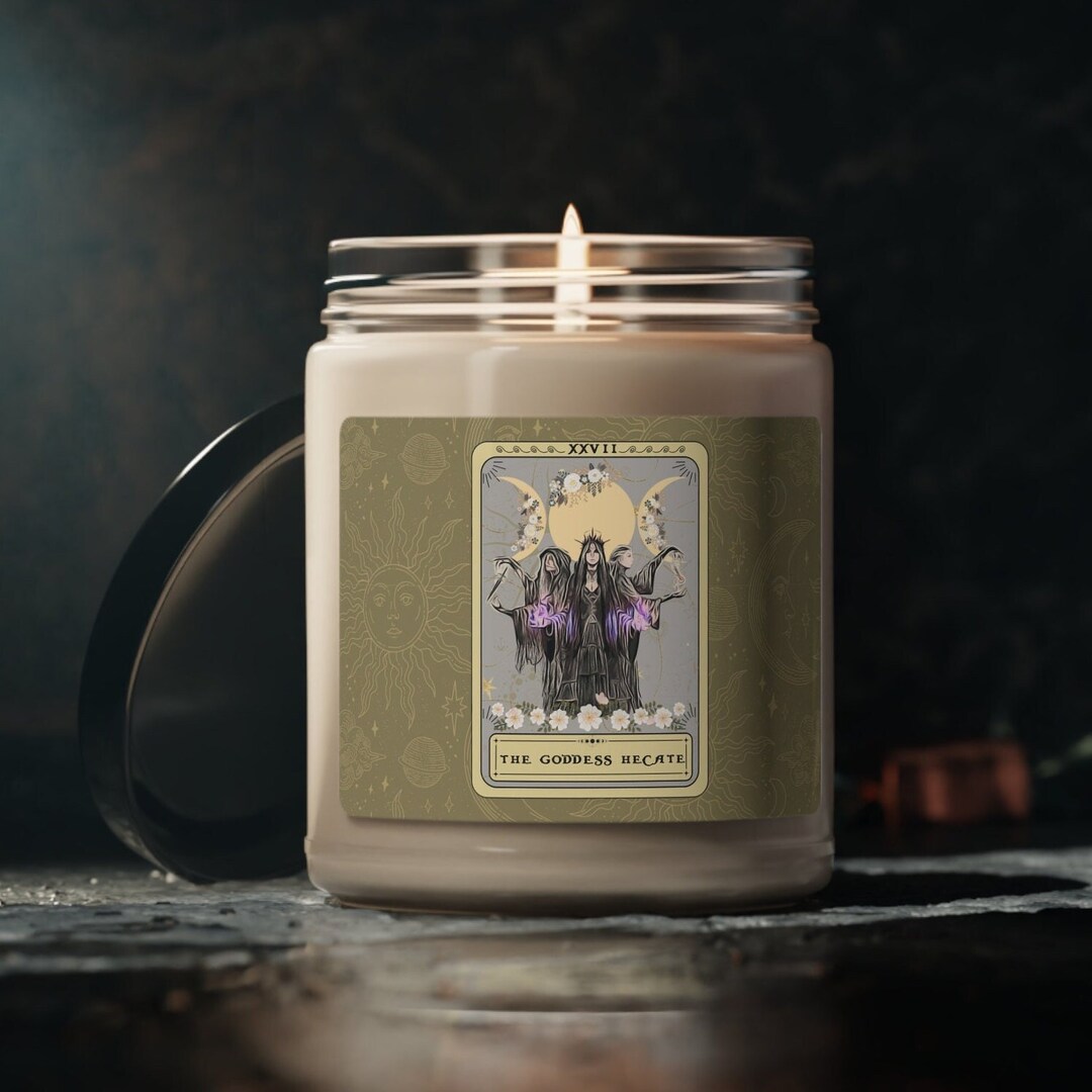 The Goddess Hecate Tarot Card Candle Tarot Candle Scented Soy Candle ...