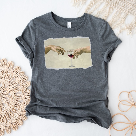 The Creation of Red Wine T-Shirt: Funny Wine Tasting Shirt