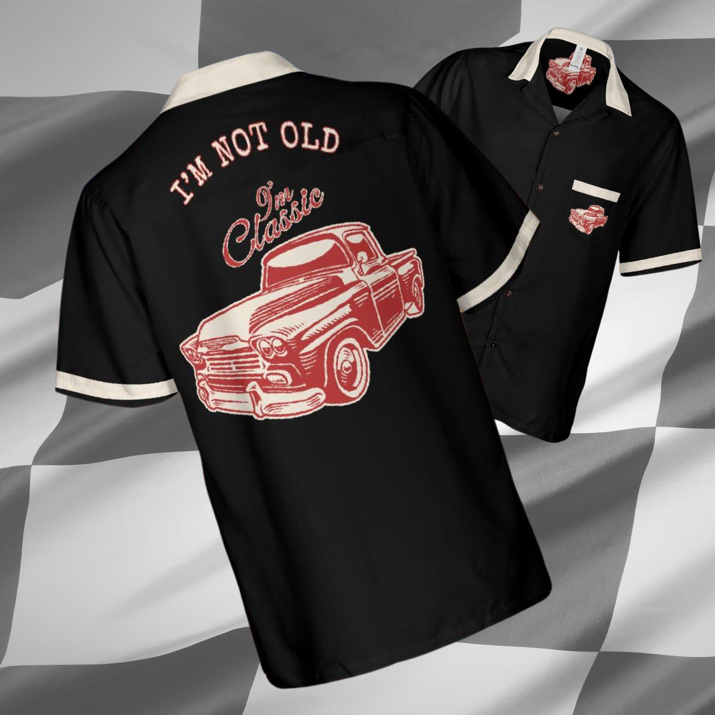 【U LAN】Vintage Old Car Printed Oversized Fit Short Sleeve MSBESYOR Women Los Angeles Letter Racing Graphic Print