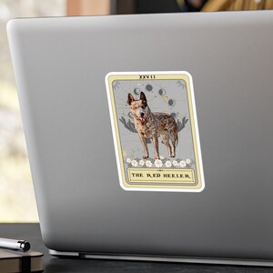Red Heeler Tarot Card Sticker: Waterproof Dog Lover Gift - Etsy