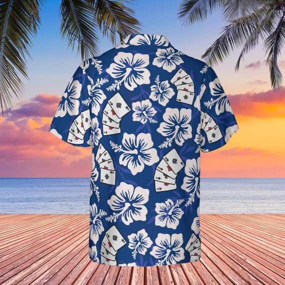 Poker Hawaiian Shirt: Blackjack Casino Cards, Las Vegas Trip Gift