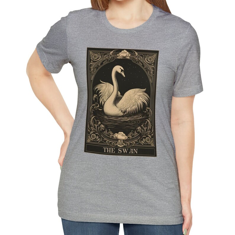 Swan Shirt, Swan Tarot Card Shirt, Swan Tshirt Swan Lover Gifts image 7