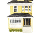 Custom house portrait - personalized painting of your home (home portrait)