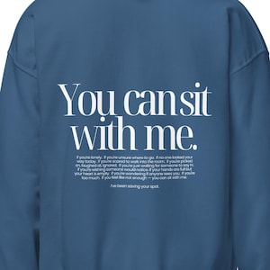 You Can Sit With Me Hoodie, Kindness Hoodie, Inclusive Teacher Hoodie, Anti Bullying Hoodie, School Counselor Gift, Be Kind Hoodie