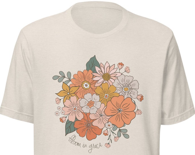 Bloom in Grace Unisex Short Sleeve T-shirt