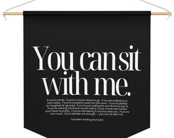 You Can Sit With Me Pennant Banner, The Kindness Collection, Classroom Decor