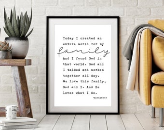 He Loves What I Do Quote, Digital Download, Printable Wall Print, Home Decor, Family, Homemaker