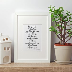 We&#39;ll Meet Again Print, Stillborn, Miscarriage, Pregnancy Loss 8x10, 11x14, 16x20, 24x36 Wall Print, Home Decor, Bereavement