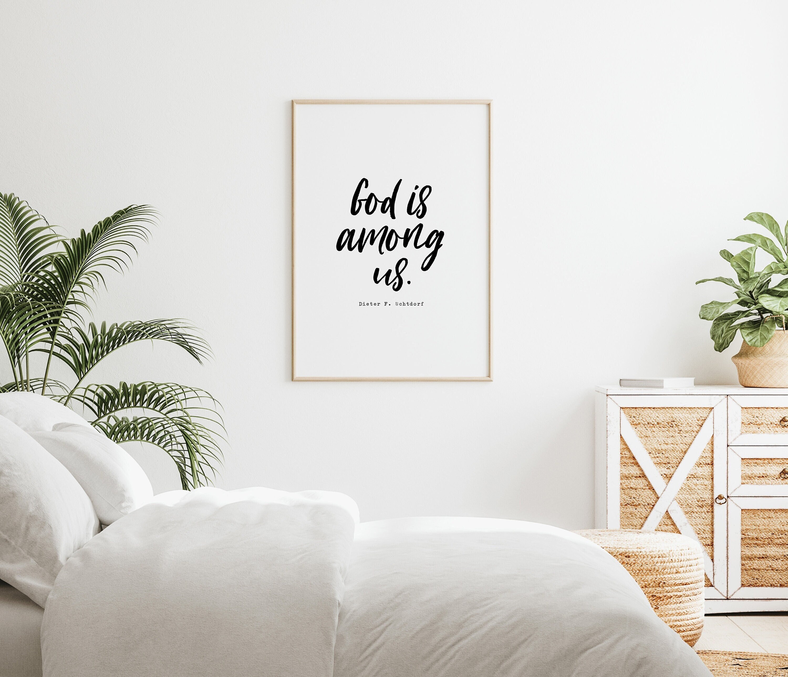 Dieu Est Parmi Nous Citation De Dieter F Uchtdorf Citation Etsy France