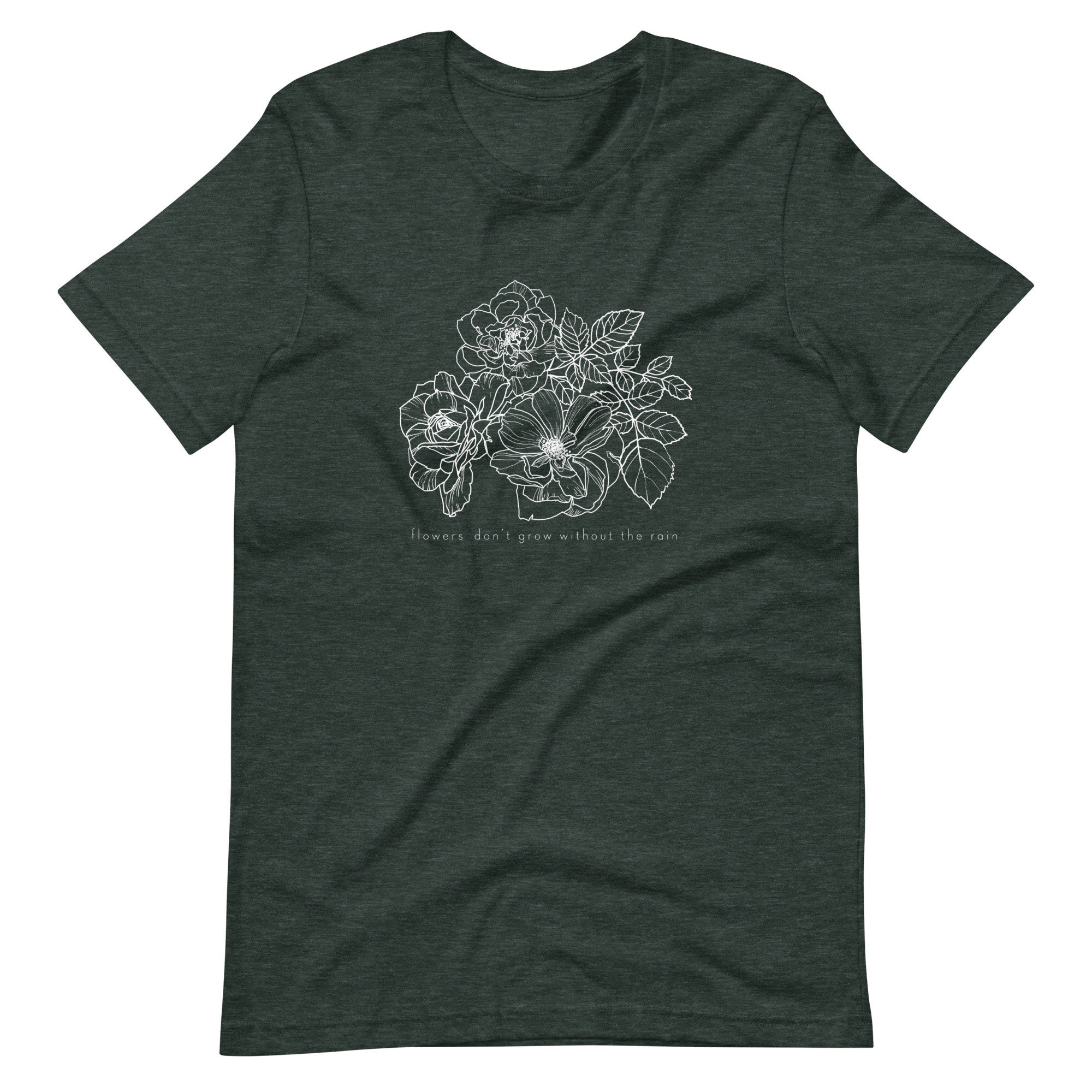 Flowers Don't Grow Without the Rain Unisex T-shirt - Etsy Canada