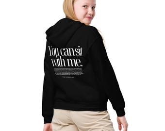 You Can Sit With Me Youth Hoodie, The Kindness Collection