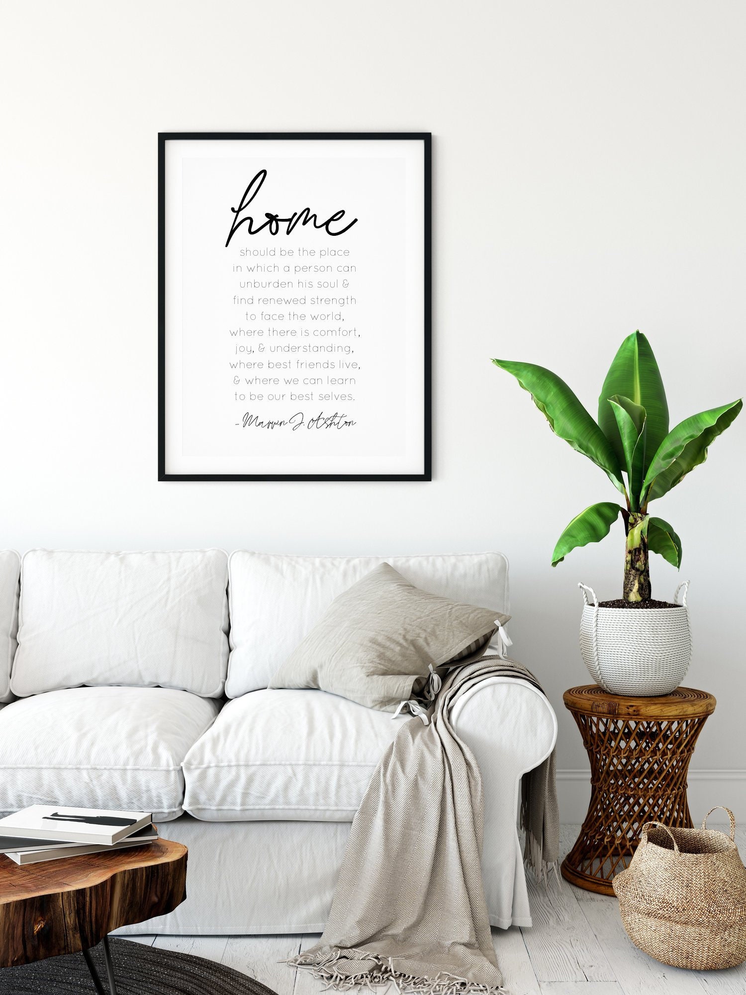 Home Is Where Quote 24x36 16x20 11x14 8x10 5x7 Wall