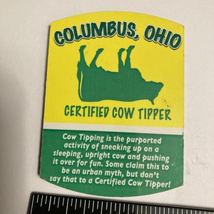 Your Choice of ONE Vintage Modern Refrigerator Magnet State Souvenir Rubber Plastic USA Travel Ohio OH The Buckeye State Columbus Cleveland AA49 Cow Tipper