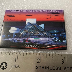 Your Choice of ONE Vintage Modern Refrigerator Magnet State Souvenir Rubber Plastic USA Travel Ohio OH The Buckeye State Columbus Cleveland MP85 CLVLD Hall Fame