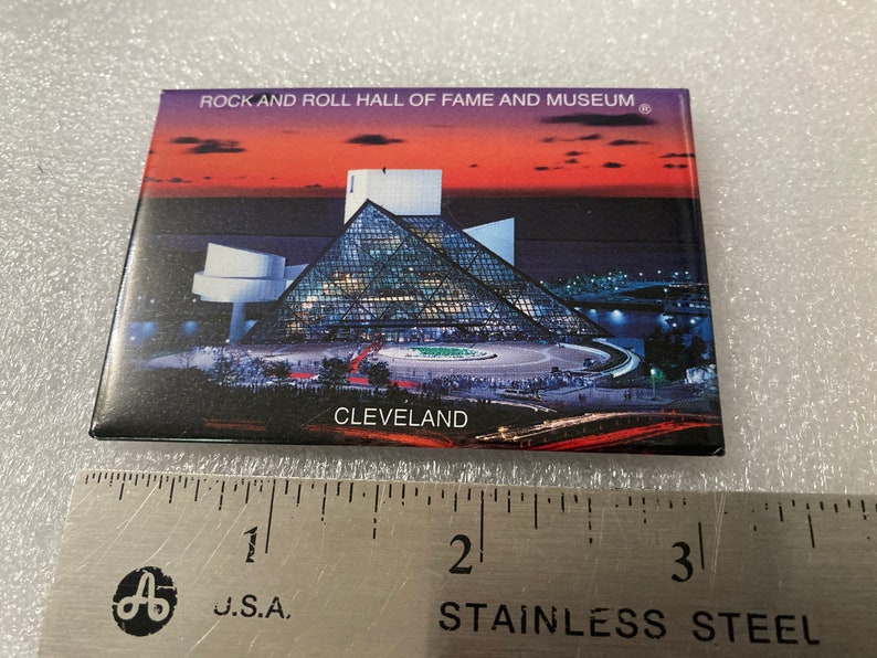Your Choice of ONE Vintage Modern Refrigerator Magnet State Souvenir Rubber Plastic USA Travel Ohio OH The Buckeye State Columbus Cleveland MP85 CLVLD Hall Fame