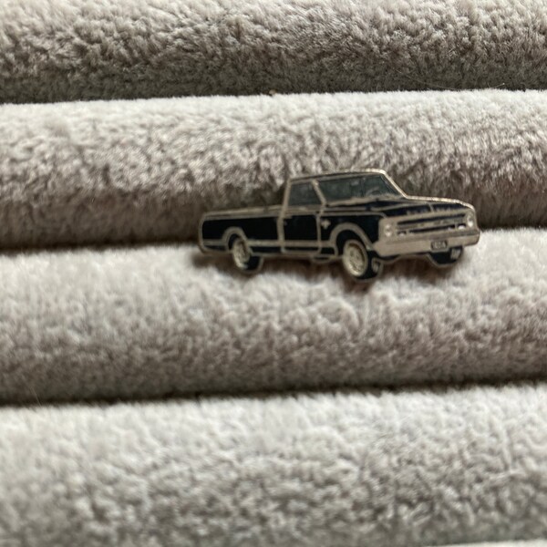 Rare Vintage Enamel Pin Pinback Tie Tac Hat Pin Chevrolet C10 Pickup Truck A15