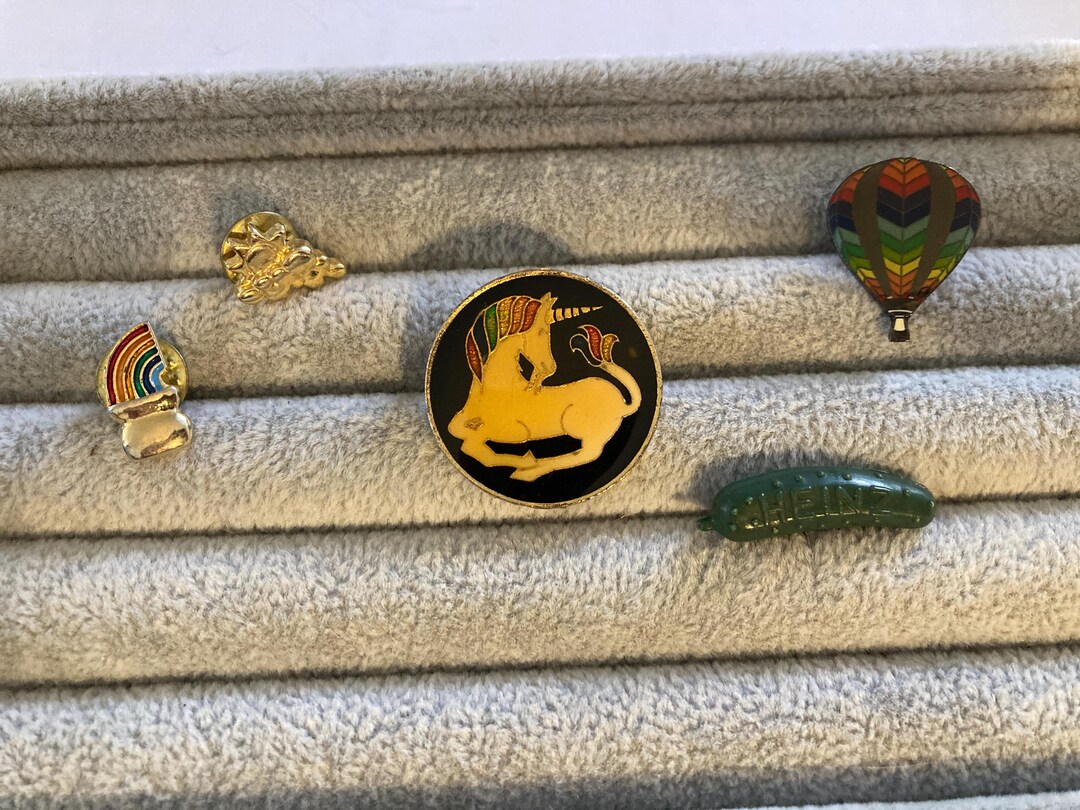 Modern Pin Choice of ONE Vintage Modern Pin Pinback Pinbacks Tie Lapel Tacks ...