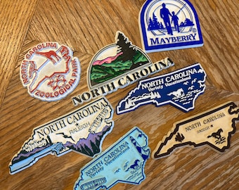 Your Choice of ONE Vintage Modern Refrigerator Magnet State Souvenir Rubber Plastic USA Travel Your Choice North Carolina NC